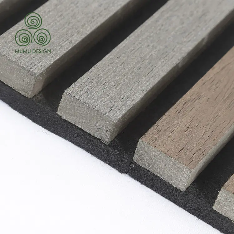 Medium Density Fiber Acoustic Panel Wood Batten Acoustic Panel