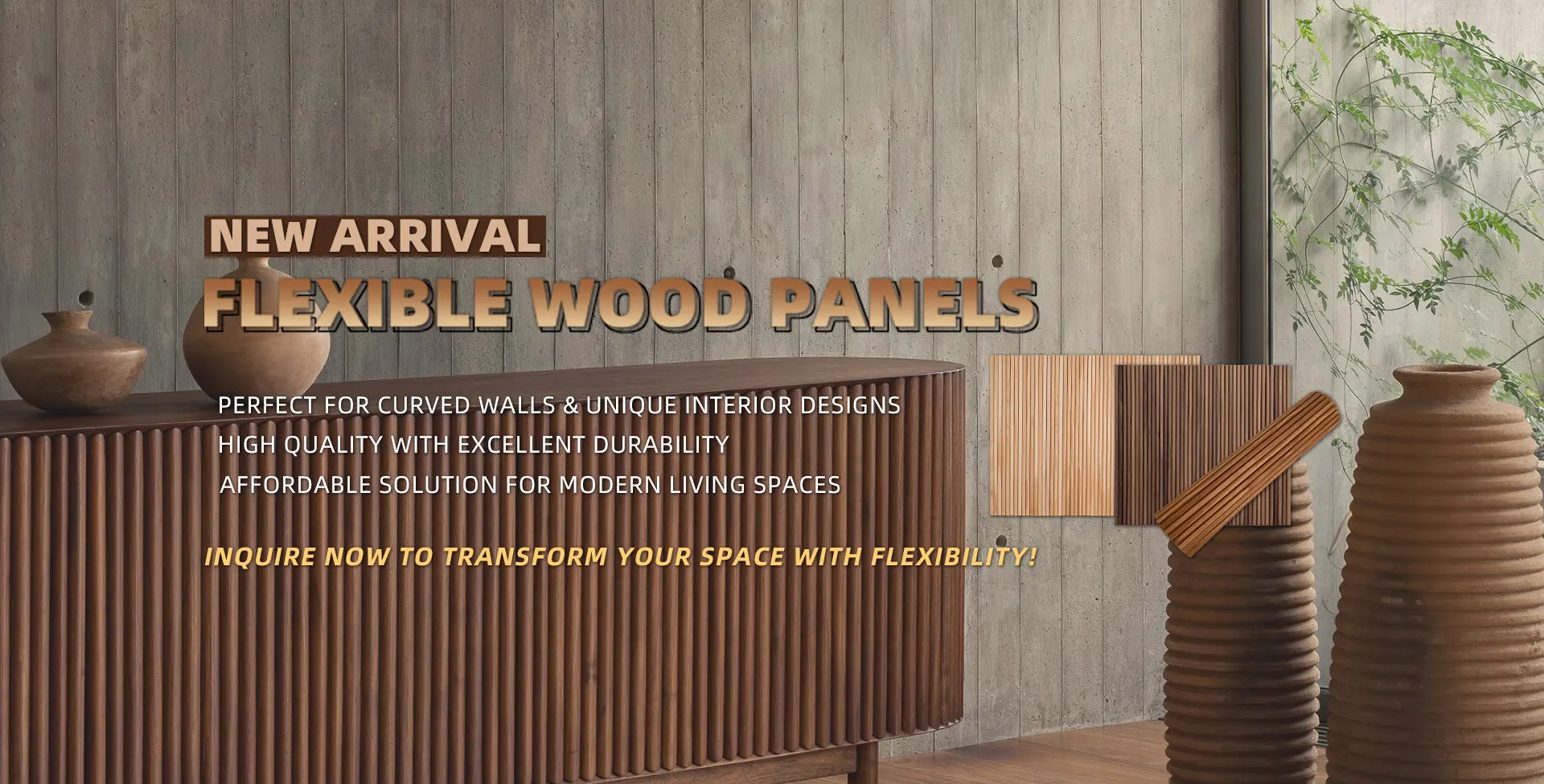 Bendable panel