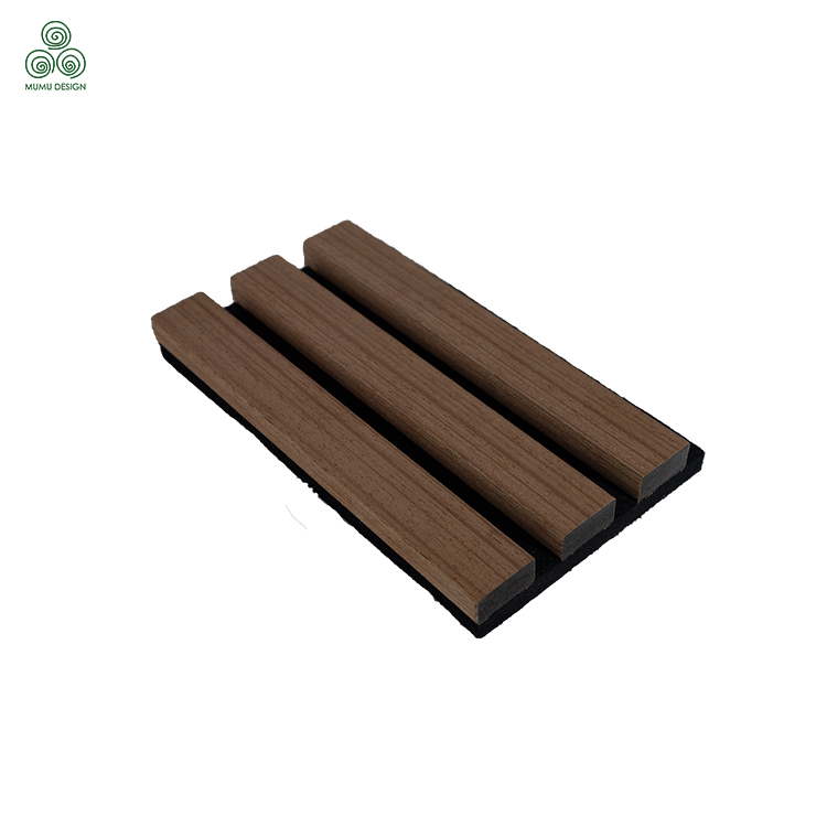 Polyester Fiber Plus Striped Oak Wood Sound Insulation Panel Indoor Acoustic Panel