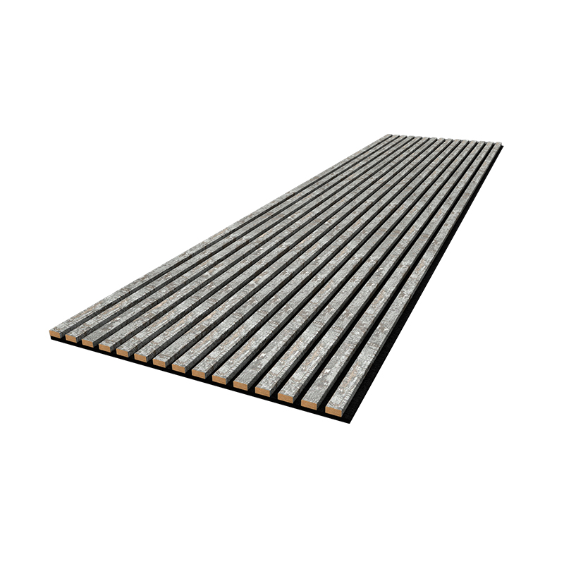 CNC Carving 3D UV MDF Slat Polyester Fiber Wall Panel