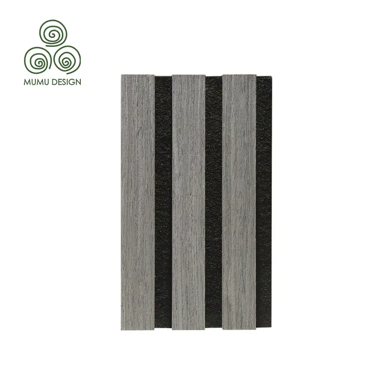 2024 new Soundproofing Grooved Wooden Acoustic Foam Wall Panels
