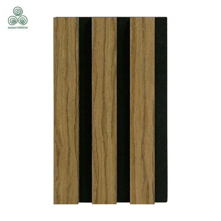 3D Home Slatted Acoustic Wall Panels Custom