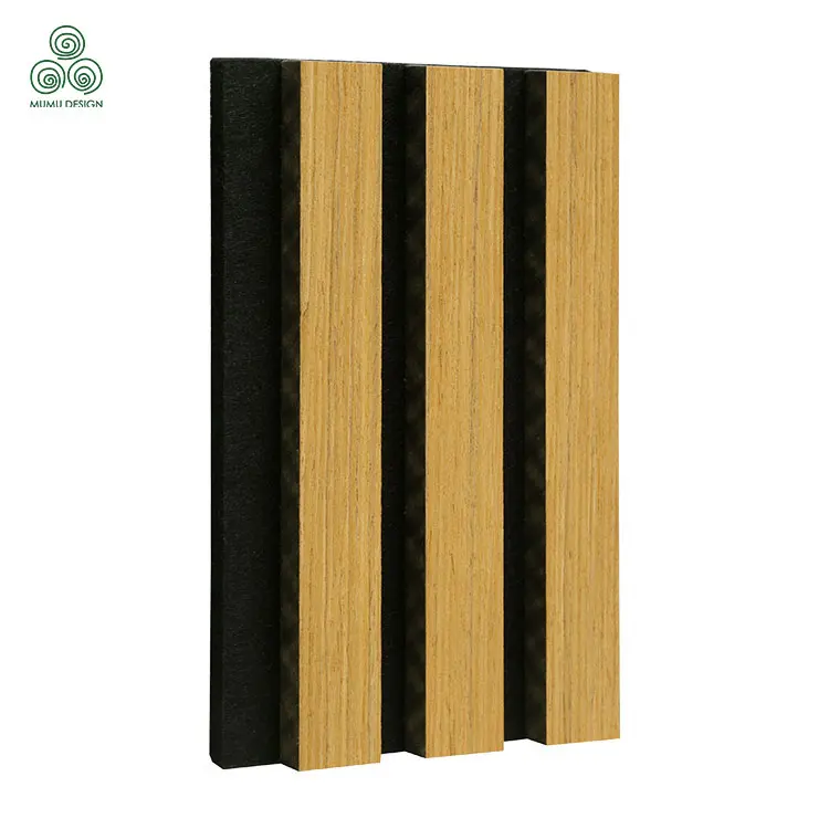 Natural Oak Acoustic Slat Wood Wall Panels