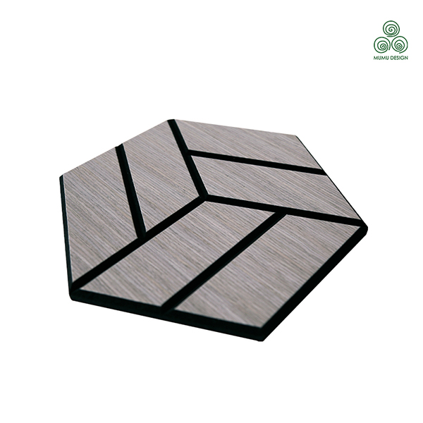 Geometric Wooden Cube Acoustic Panel