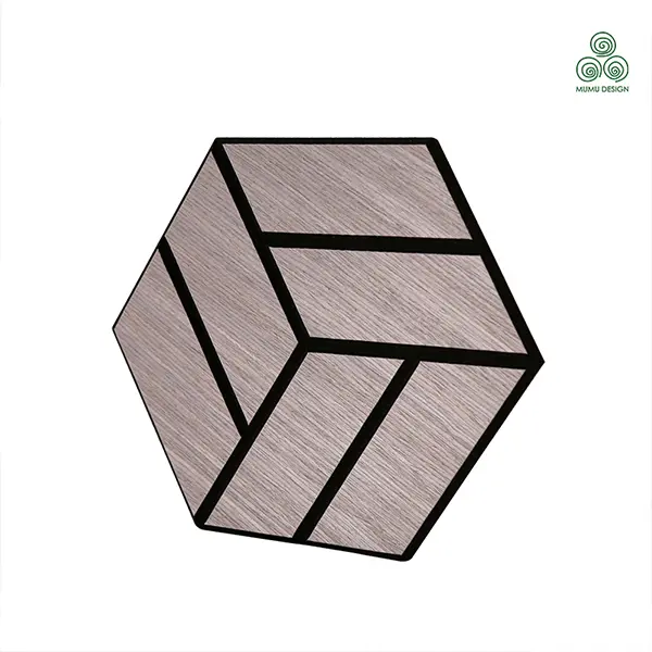 Geometric Wooden Cube Acoustic Panel