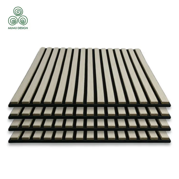 3D Thick  Wood Sound Proof  Wooden Standing Veneer Acoustic Panel